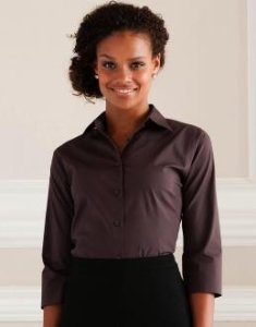 Tailored Blouse with 34 Sleeves