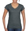 Gildan Ladies Softstyle V-Neck T-Shirt Kleur Dark Heather