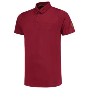 Poloshirt Premium Button Down Bordeaux