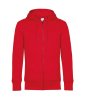 KING Zipped Hooded Kleur Red