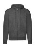 Classic Hooded Sweat Jacket Kleur Dark Heather Grey