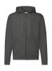 Classic Hooded Sweat Jacket Kleur Light Graphite