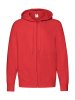 Lightweight Hooded Sweat Jacket Kleur Red