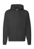 Premium Hooded Zip Sweat Kleur Black