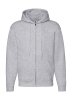 Premium Hooded Zip Sweat Kleur Heather Grey