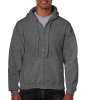 Heavy Blend Adult Full Zip Hooded Sweat Kleur Dark Heather