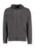 Regular Fit Zipped Hoodie Superwash® 60º Kleur Dark Grey Marl