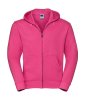 Men's Authentic Zipped Hood Kleur Fuchsia