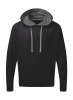 Men's Contrast Hoodie Kleur Black-Grey