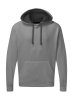 Men's Contrast Hoodie Kleur Grey-Black