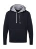 Men's Contrast Hoodie Kleur Navy-Light Oxford