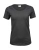 Ladies Stretch Tee Kleur Dark Grey