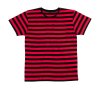 Men's Stripy T Kleur Black-Red