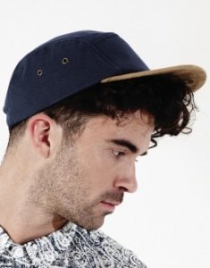 Suede Peak 5 Panel Cap